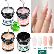 Nailpop 30/100g Builder Nail Gel Milky Smooth Large Capacity Nail Extension Acrylic UV/LED Gel Suitable DIY Nail Art Salon DIY