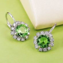 2026 New Style Fashion Green Crystal Pendant Earrings for Women's Engagement Party Accessories with Noble  Unique Jewelry