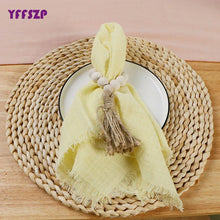 Factory Direct Cloth Napkins Set of 48 Gauze Crepe Cotton Fabric 42x42cm Dinner Tea Towel Kitchen Wedding Table Easter Decor