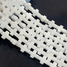 12x16x5mm Natural Stone Cross Loose Beads Semi-Precious Agate DIY Necklace Pendant Jewelry Making Accessories Wholesale