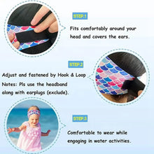 Adjustable Swimming Headband for Kids Adults Children Neoprene Swimmers Waterproof Ear Hair Band for Men Women