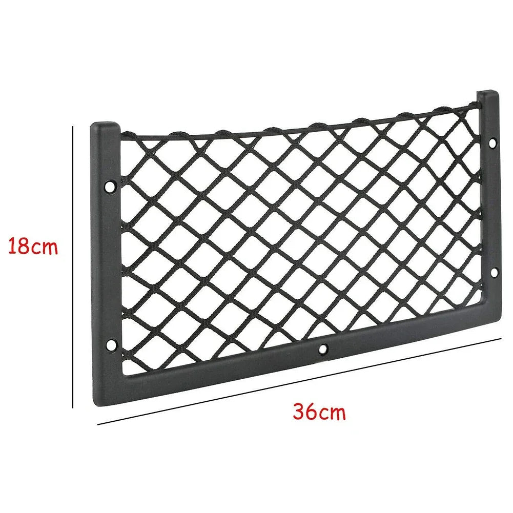 Car Back Rear Trunk Storage Net Pocket Trunk Seat Back Bag Elastic Storage Bag Auto Organizer Net Universal Storage Bag