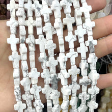 10X14MM Natural Stone Cross Shape Agates Quartz Turquoises Spacer Beads For Jewelry Making DIY Bracelet Necklace Accessories