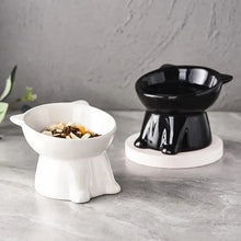 cat accessoriesElevated Slanted Anti Tip Cat Bowl Neck Protection Dual Purpose Pet Food Water Feeder Large Capacity Pet Supplies