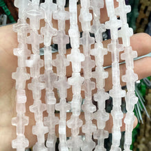 10X14MM Natural Stone Cross Shape Agates Quartz Turquoises Spacer Beads For Jewelry Making DIY Bracelet Necklace Accessories