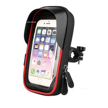 6.4 inch Waterproof Bicycle Phone Holder Stand Motorcycle Handlebar Mount Bag Cases Universal Bike Scooter Cell Phone Bracket