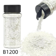 Silver Holographic - Craft Nail Glitter - 2oz Glitter Mix Chunky Glitter Bulk Colors in Shaker, Nail Glitter Decoration
