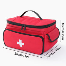 High-Capacity Portable First Aid Kit, Travel Medicine And Medication Storage Bag Oxford Cloth Organizer Box Emergency Survival
