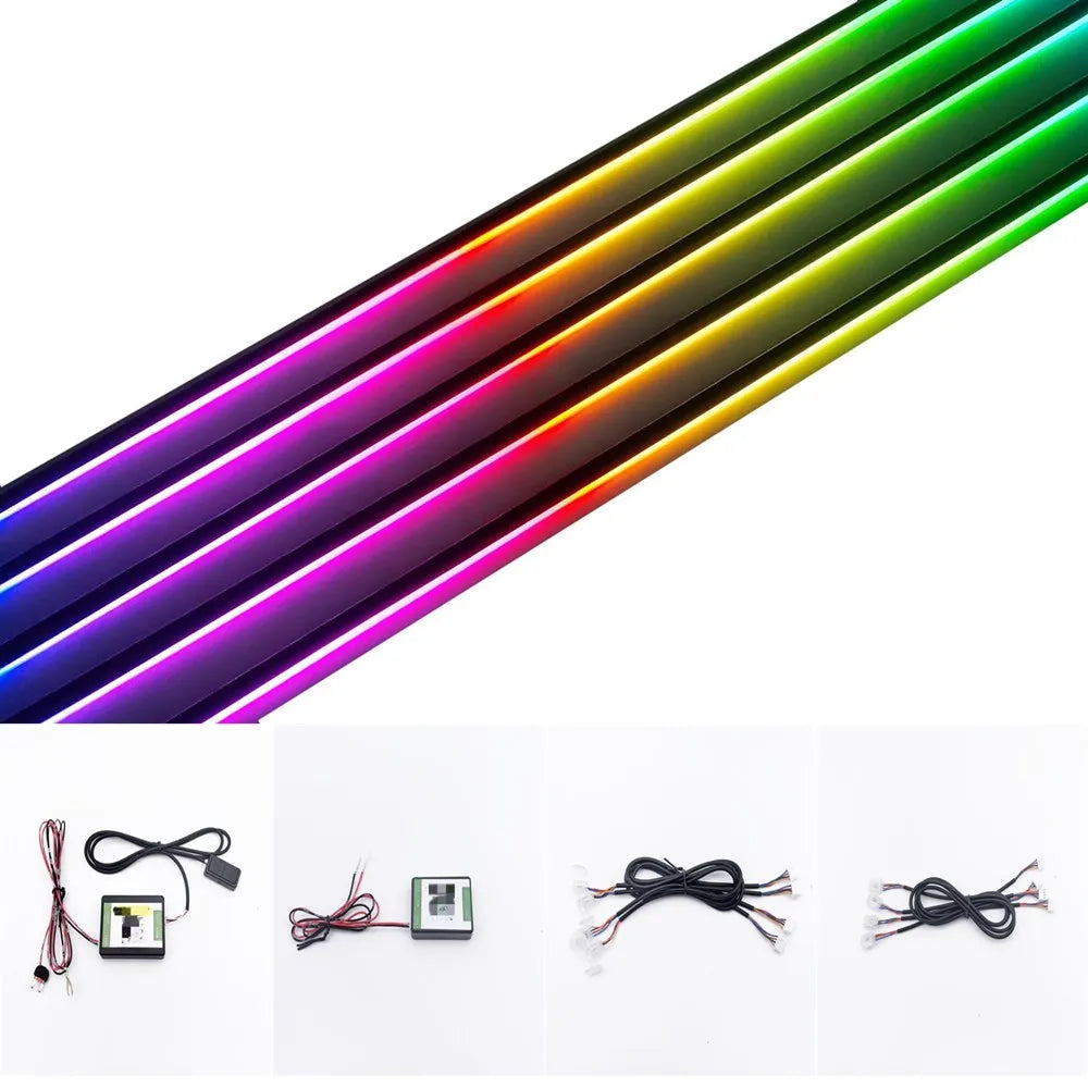 For Accessories For LED Symphony Car Interior Decoration Atmosphere Light RGB Acrylic Strip Additional Replacement 6/10/14/18in1
