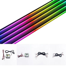 For Accessories For LED Symphony Car Interior Decoration Atmosphere Light RGB Acrylic Strip Additional Replacement 6/10/14/18in1