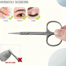 Beauty Cuticle Scissors Precise Stainless Steel Tool for Nail Care And Facial Grooming Equipped with Protective Storage Cover