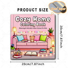 Cozy Home Coloring Book for Adults - Bold Easy Hygge & Interior Patterns, Stress Relief Art Therapy Drawing Book for Home Lovers