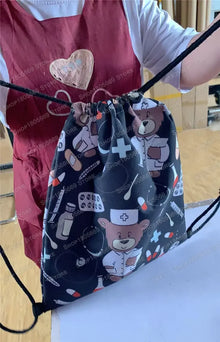 Ancient Animal Dinosaur Backpack Women Men Travel Bag Teenager Boys Girls Bookbag Children Canvas Drawstring Bag Kids Gift