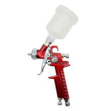 0.8mm/1.0mm Nozzle H-2000 Professional HVLP Mini Paint Spray Gun Airbrush +250ML Plastic Pot Used for Paint Spraying