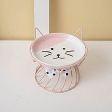 Pet Accessories With Stand Ceramic Cat Bowl Non-Slip Large Capacity Dog Water Bowl Cartoon Pet Feeder Pet Drinking