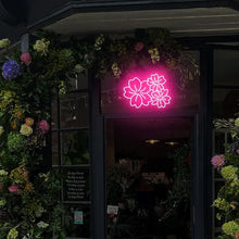 Cherry Flower Neon Sign LED Neon Light Sign Dimmable USB Powered for Beautiful Door Home Wall Drawing Room Decor Birthday Gifts