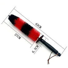 Car Wheel Multifunction Cleaning Brush Long Soft Handle Rim Hub Microfiber Brush Tire Detail Brush Auto Motorcycle Washing Tool