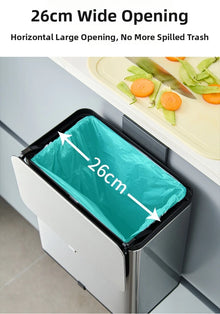 Effortless Cleanup Space-Saving Mounted Trash Bin for Kitchen Multi-Functional Garbage Storage