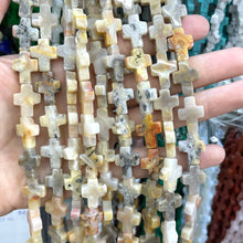 Natural Stone 12X16MM Cross Shape India Agate Jade Spacer Beads For Jewelry Making DIY Bracelet Necklace Earring Handmade