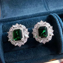 2026 New Style Fashion Green Crystal Pendant Earrings for Women's Engagement Party Accessories with Noble  Unique Jewelry