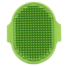 Pet Grooming Brush for Bath Massage, Silicone Bristle Deshedding Tool with Ergonomic Handle for Cats Dogs, 1PC
