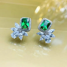 2026 New Style Fashion Green Crystal Pendant Earrings for Women's Engagement Party Accessories with Noble  Unique Jewelry