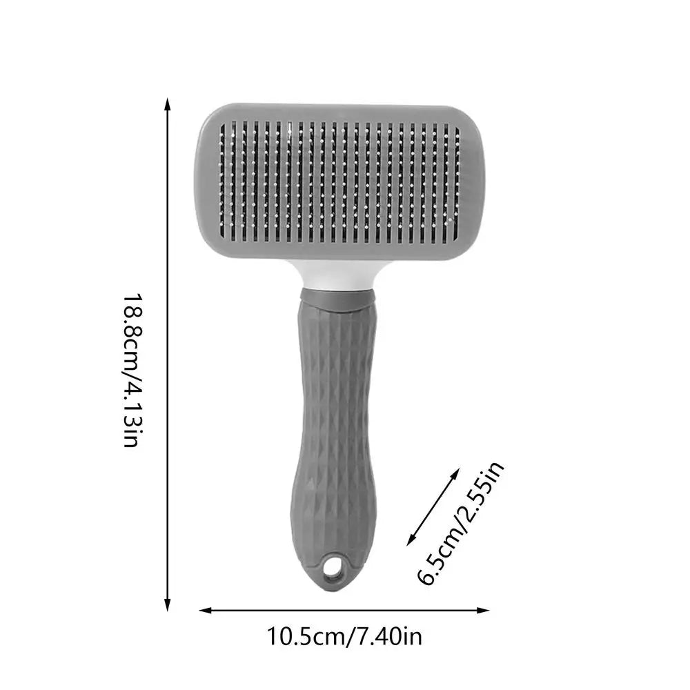 Pet Grooming Brush One-Click Hair Removal with Self Cleaning Button  Pet Hair Remover Brush For Dogs Cats Grooming Tools
