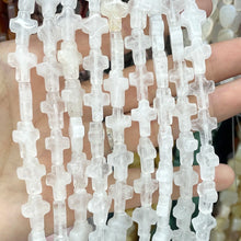 10X14MM Natural Stone Cross Shape Agates Quartz Turquoises Spacer Beads For Jewelry Making DIY Bracelet Necklace Accessories
