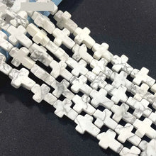 12x16x5mm Natural Stone Cross Loose Beads Semi-Precious Agate DIY Necklace Pendant Jewelry Making Accessories Wholesale