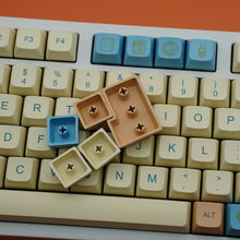 139 Keys Yellow Soy Milk Theme Keycaps PBT Dye Sublimation XDA Keycap for Cherry MX Switch Custom ISO GMK Mechanical Keyboard