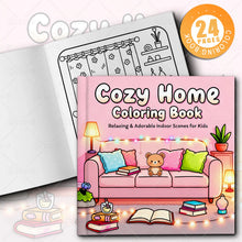 Cozy Home Coloring Book for Adults - Bold Easy Hygge & Interior Patterns, Stress Relief Art Therapy Drawing Book for Home Lovers