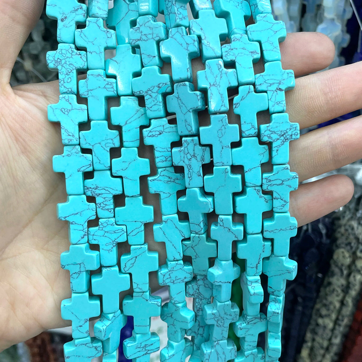 Natural Stone 12X16MM Cross Shape India Agate Jade Spacer Beads For Jewelry Making DIY Bracelet Necklace Earring Handmade