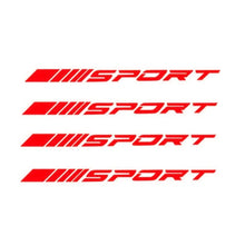 4pcs Waterproof Car Reflective Stickers Wheels Rims Sport Racing DIY Decorative Stripes Decal Emblem Auto SUV Truck Accessories
