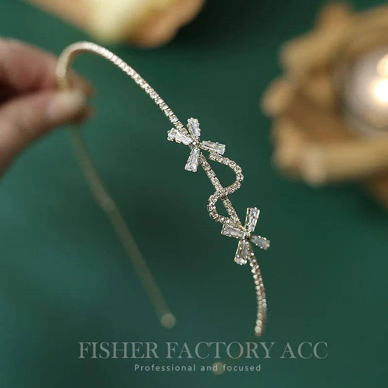 2026 Exquisite Elegant Pearl Rhinestone Flower Hairbands Headband Women Girls Hair Head Hoop Band Accessories Headdress Headwear