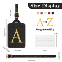 Premium Leather Business Luggage Tag Luggage Address Label Carry-on Luggage Label Name ID and Address Folder Travel Accessories