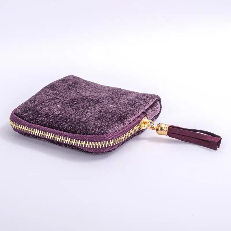 Jewelry Storage Bag With Tassel Pendant Multi Layer Lining Ring Necklace Packaging Large Capacity Travel Bracelet Storage Pouch