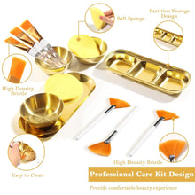 Beauty Facial Mask Applicator Set Stainless Steel Bowls Brushes Sponges Durable Skincare Tools For Spa Salon Home Usage