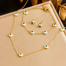 DIEYURO 316L Stainless Steel Pearl Butterfly Flowers Necklace Bracelet Earrings Suit Women New Trend Non-fading Jewelry Set Gift