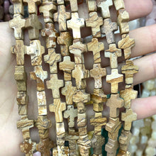 10X14MM Natural Stone Cross Shape Agates Quartz Turquoises Spacer Beads For Jewelry Making DIY Bracelet Necklace Accessories
