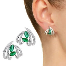 2026 New Style Fashion Green Crystal Pendant Earrings for Women's Engagement Party Accessories with Noble  Unique Jewelry