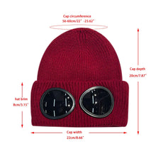 New Winter Warm Beanie Hats Women Men Winter Windproof Glasses Knitted Ski Mask Cap Outdoor Ear Protection Sports Cold Hat