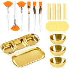 Beauty Facial Mask Applicator Set Stainless Steel Bowls Brushes Sponges Durable Skincare Tools For Spa Salon Home Usage