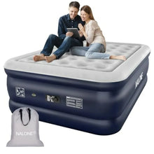 Air Mattress Full with Built-in Pump, Inflatable Mattress for Home, Guest, Travel Camping, 18'' Raised Portable Air Bed, Upgrad