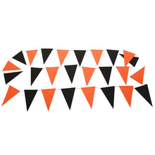 3M Halloween Black Orange Fabric Bunting Pennant Flags Banner Garland Home Halloween Party DIY Decoration