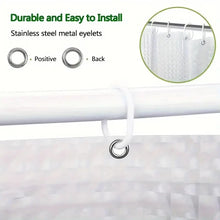 1pc Waterproof Clear Crystal Shower Curtain Liner with Bottom Magnets, Plastic Bathroom Curtain for Bathtubs Bathroom Partitions