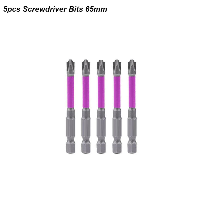 Precision Magnetic Electrician Screwdriver Bit Outlet Special Slotted Cross Batch Non-slip for FPH2 Socket Switch Power Tool Kit