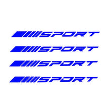 4pcs Waterproof Car Reflective Stickers Wheels Rims Sport Racing DIY Decorative Stripes Decal Emblem Auto SUV Truck Accessories