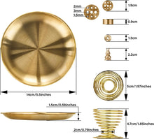 5 in 1 Metal Incense Burner Brass Incense Holder Palo Santo Holder Sage Holder Incense Tray Ash Catcher Home Decor