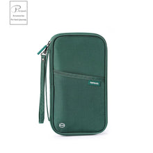 Travel Passport Wallet Organizer Bag with Card Holder Document Case for Family Crossbody Ticket Cash Storage Bag for Abroad Trip