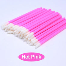 50pcs Disposable Lip Brush Makeup Mascara Wands Solid Stick  Lipgloss Lipstick Brushes Micro Beauty Applicators Wands